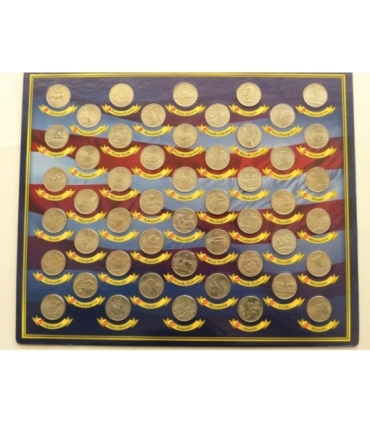 USA ¼ dollara, Quarter dollar, 1999-2008 - zestaw 50 monet