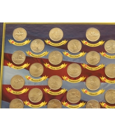 USA ¼ dollara, Quarter dollar, 1999-2008 - zestaw 50 monet