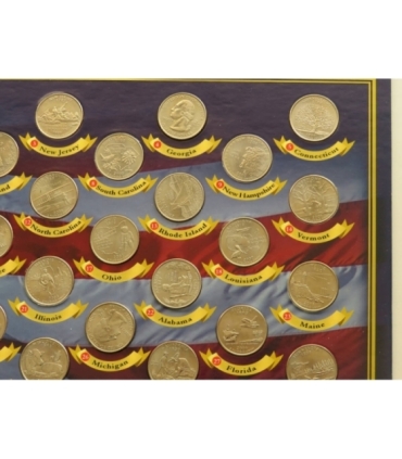 USA ¼ dollara, Quarter dollar, 1999-2008 - zestaw 50 monet