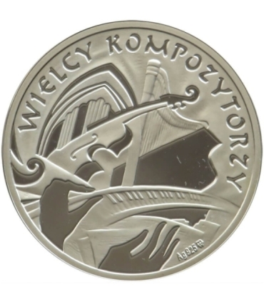 Medal, Wielcy kompozytorzy, Fryderyk Chopin, Srebro 0.925
