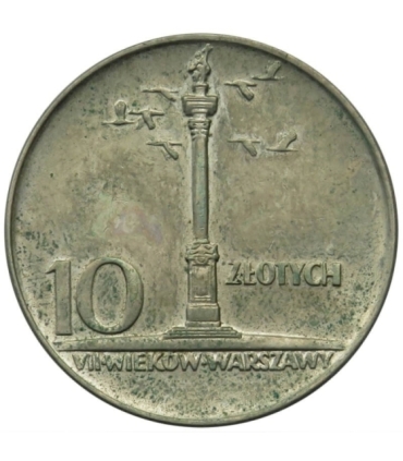 10 złotych Mała kolumna, 1966, stan 2