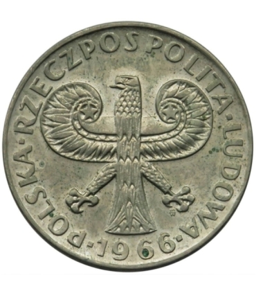 10 złotych Mała kolumna, 1966, stan 2