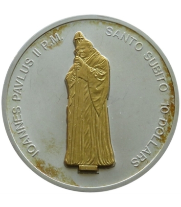 Nauru, 10 dolarów 2007, Jan Paweł II