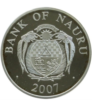 Nauru, 10 dolarów 2007, Jan Paweł II