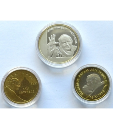 Jan Paweł II, Medal Srebro 925 + 2 zł 2005 + medal 1978