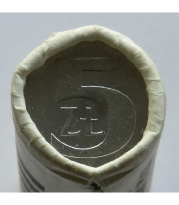 Rolka bankowa 50 szt. x 5 zł, 1988, mennicze
