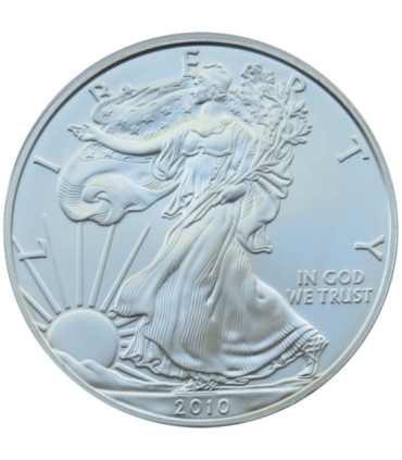 USA, 1 dolar "Srebrny Orzeł", 1 Oz, 2010, certyfikat, mennicza