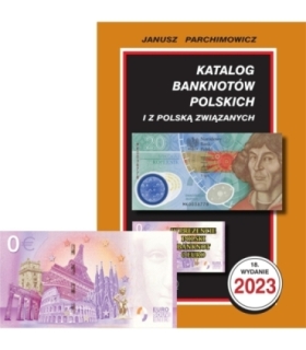 Katalog Banknotów 2023 Parchimowicz + banknot 0 euro