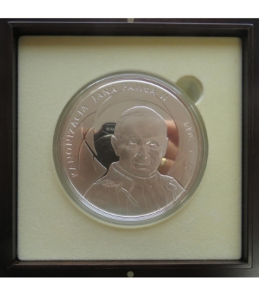 500 zł Kanonizacja Jana Pawła II 2014, Srebro Ag999, 1 kg
