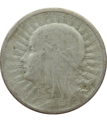 2 złote głowa kobiety 1933, stan 3+
