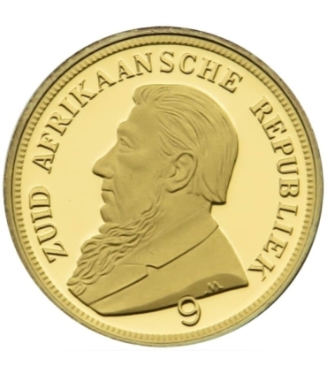 Replika Single 9 z 1898, Afryka Południowa, srebro złocone