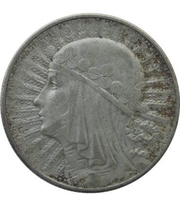 5 zł, Głowa kobiety, 1933, stan 3