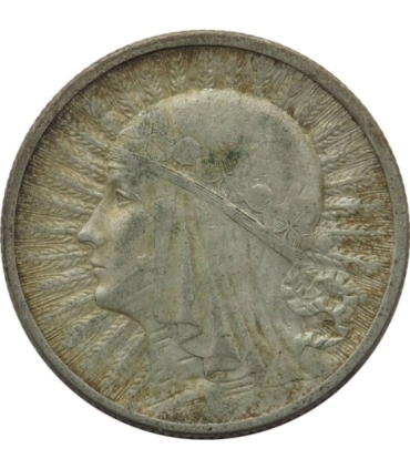 2 złote głowa kobiety 1933, stan 2-