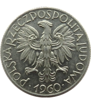 5 zł rybak, 1960, stan 2+