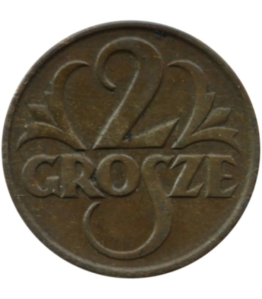 2 grosze II RP, 1927, stan 2