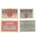 Austro-Węgry, zestaw banknotów 1914-1922, stan 3/4