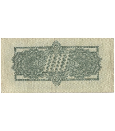Czechosłowacja, banknot 100 koron, 1944, ser. OB, stan 3+