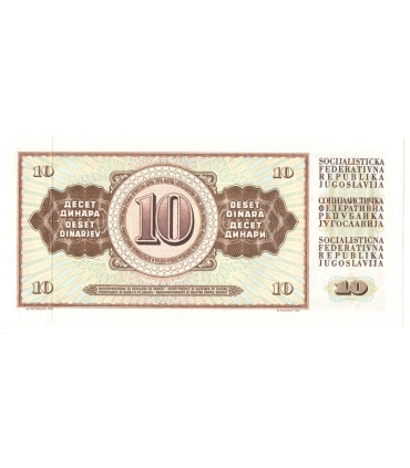 Jugosławia 10 dinarów 1968, seria AJ, stan 2