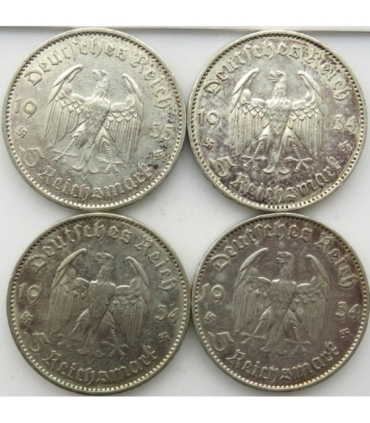 Niemcy, 4 x 5 marek Kościół garnizonowy, 1934-1935