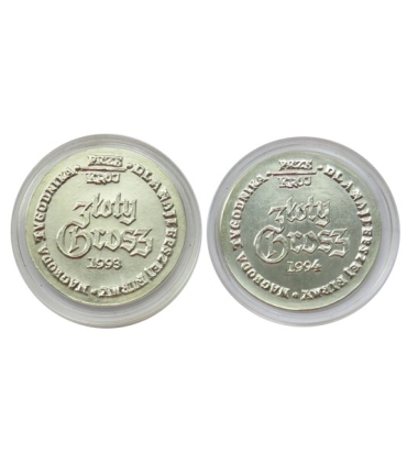 Numizmaty Złoty Grosz,  nagroda Przekrój, 1993 i 1994 r.