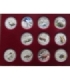 Kolekcja numizmatów, Symbole Przyrody 11 szt, Ag 925