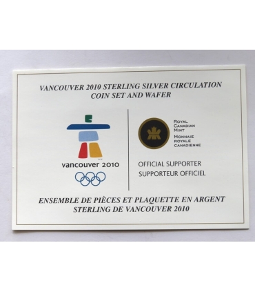 Kanada - Zestaw 12 monet + sztabka - Olimpiada Vancouver