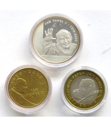 Jan Paweł II, Medal Srebro 925 + 2 zł 2005 + medal 1978