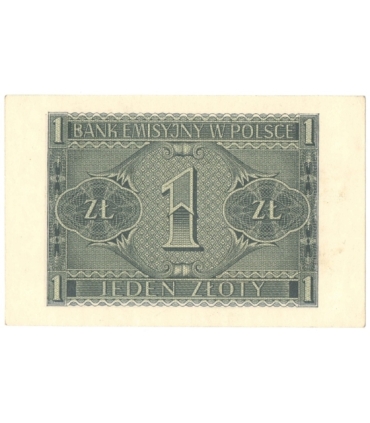 Banknot 1 złoty 1941, stan 1-, BD 3119851