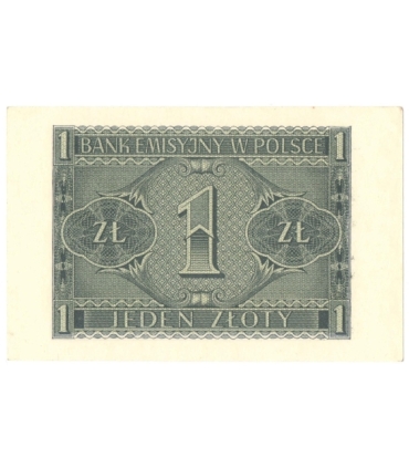 Banknot 1 złoty 1941, stan 1-, BC 3119853