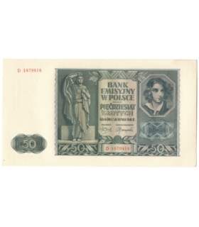 Banknot 50 złotych 1941 stan 2+, D 1479414