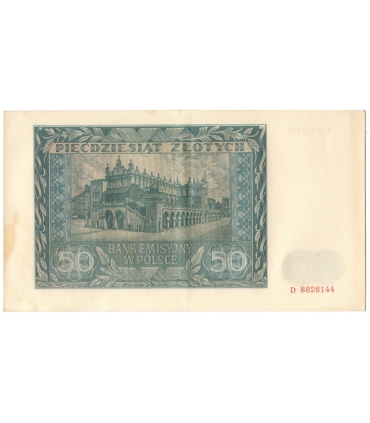 Banknot 50 złotych 1941 stan 2-, D 8828144
