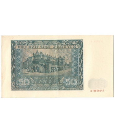 Banknot 50 złotych 1941 stan 2+, D 8828147