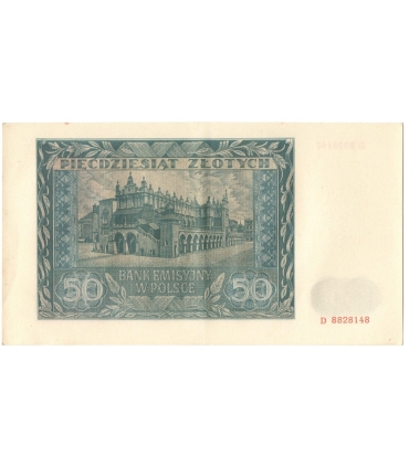 Banknot 50 złotych 1941 stan 2+, D 8828148