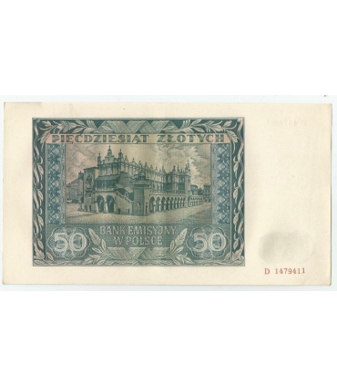Banknot 50 złotych 1941 stan 2+, D 1479411