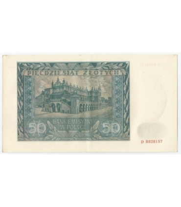 Banknot 50 złotych 1941 stan 2+, D 8828157