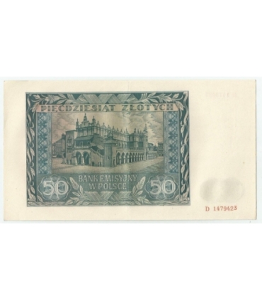 Banknot 50 złotych 1941 stan 2+, D 1479423