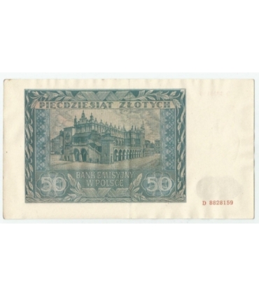 Banknot 50 złotych 1941 stan 2+, D 8828159