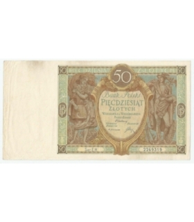 50 złotych 1929 r. Stan 2, Seria EH. 2269319