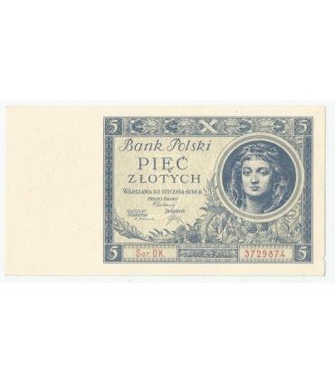 5 złotych 1930 rok, Seria EG 5049807