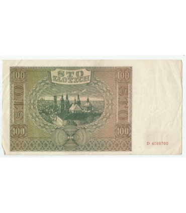 Banknot 100 złotych 1941 stan 2+, Ser. D 4068780