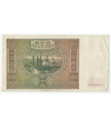 Banknot 100 złotych 1941 stan 2-, Ser. D 4068782
