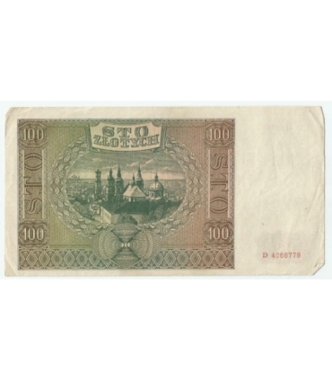 Banknot 100 złotych 1941 stan 2-, Ser. D 4068778