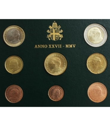 Watykan Jan Paweł II komplet euro 2005