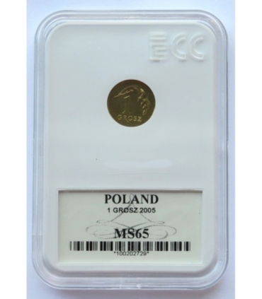 1 grosz, 2005, MS 65