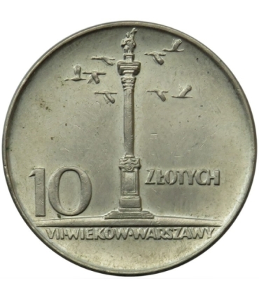 10 złotych Mała kolumna, 1966, stan 2