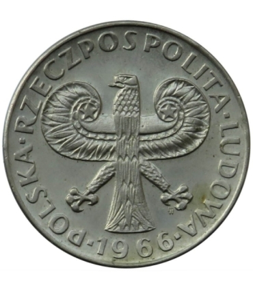 10 złotych Mała kolumna, 1966, stan 2