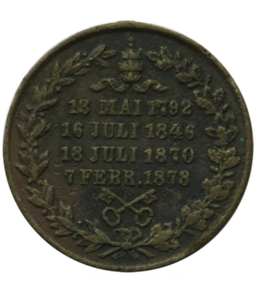 Medal Pius IX, około 1878 r.