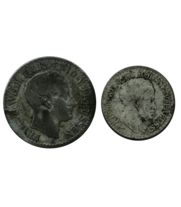 Prusy, Wilhelm III, 1/6 talara, 1 grosz, 1825 r.