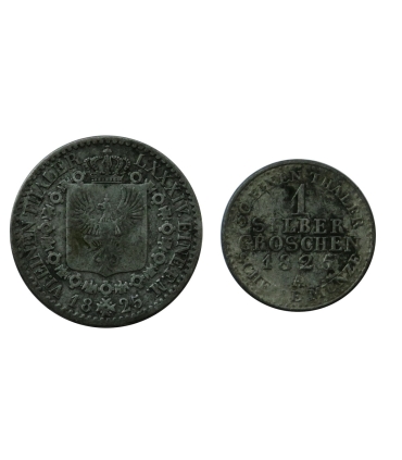 Prusy, Wilhelm III, 1/6 talara, 1 grosz, 1825 r.