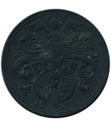 Wrocław, żeton na gaz, 1921 r.